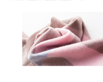 2020年粉色英倫格子羊毛圍巾
